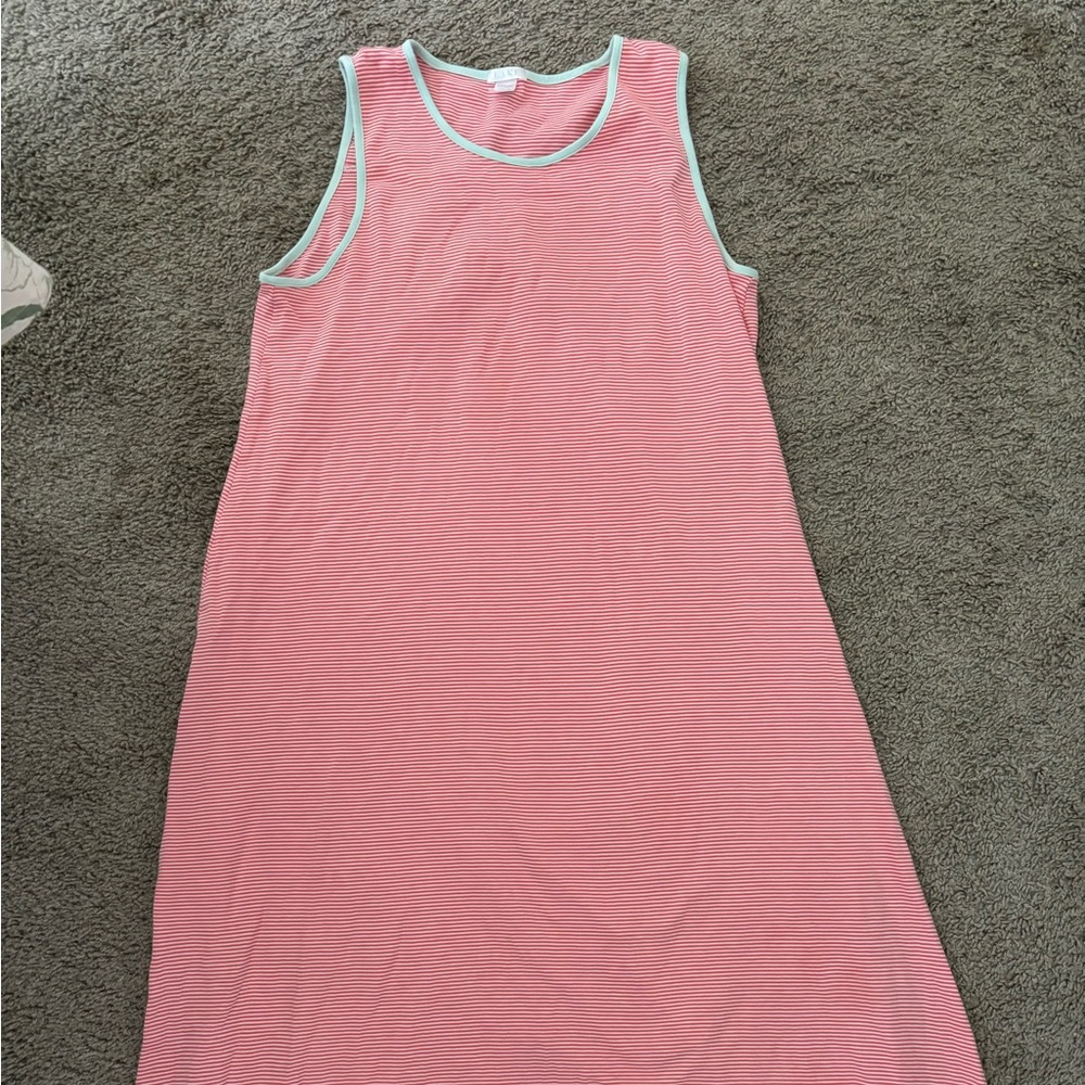 Lake Pajamas women’s midi tank night gown in Hibiscus. Size Medium. GUC. $55